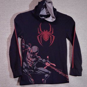 MARVEL SPIDERMAN Hood Sweatshirt == Boys Size 5/6 == Licensed == Good Colors!